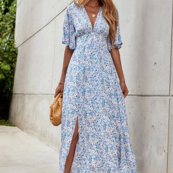 SHEIN Dresses & Skirts - Size Large SHEIN Floral Midi Dress